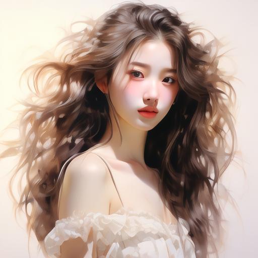 纯欲风格美女头像,氛围感十足,高清画质展现独特魅力.